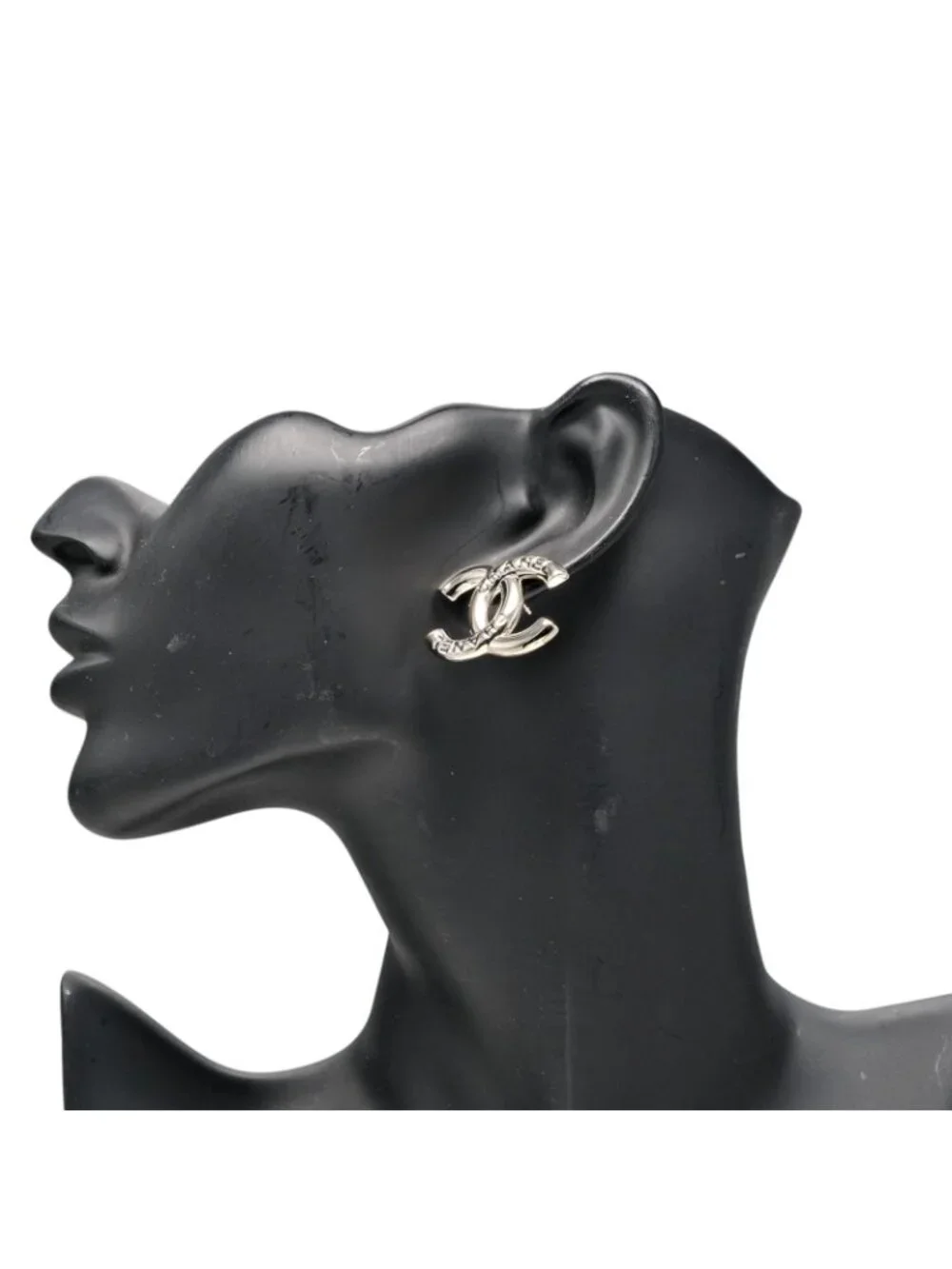 Chanel CC Logo Earrings